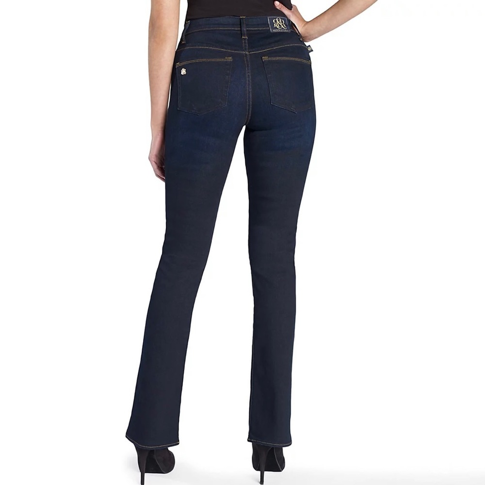 Rock & Republic dark blue denim bootcut jeans - size 4. Worn once!